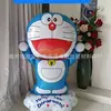 Balão de alumínio do desenho Doraemon com clipe e haste de mão para decoração de aniversário e barraca de festa