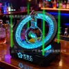 Porta Botellas de Vino Luminoso Base para Champagne Licor Display de Xo Pica Soporte Ktv Estante de Vino Láser Porta Botellas As de Picas