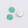 10mm yeso fondo plano resina diamante mineral cristal racimo cóncavo-convexo accesorios de joyería parche de joyería DIY en stock