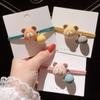 Cuerda para el cabello estilo coreano, pintura de goma, lindo oso con anillos de diamantes para el cabello, banda de goma, accesorios para el cabello para niñas, accesorios para el cabello