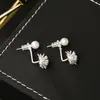 Brincos Populares de Zircônia com Pérolas Fogo de Artifício Design Exclusivo Moda de Alto Padrão Brincos Elegantes Brincos Pequenos Delicados para Mulheres