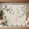 Nova Divisória de Tela Estilo Chinês Paisagem Tinta a Água Dobrável Simples Móvel Hall de Entrada Diretamente em Frente à Porta Sala de Estar Tela Dobrável Ver Embalagem
