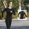 Traje Deportivo de Running de Terciopelo de Invierno para Mujer, Traje para Correr por la Mañana, Nueva Ropa Cálida de Secado Rápido para Otoño e Invierno, Ropa de Fitness y Yoga de Manga Larga