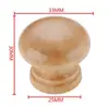 Manija de Puerta de Gabinete de Madera, Tirador Redondo de Madera Maciza para Cajón de Agujero Único, Manija Esférica con Forma de Champiñón, Manija Pequeña para Muebles de Madera Maciza