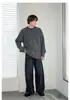 Suéter de punto de mohair para hombre MRCYC, suéter informal de moda estilo coreano para otoño, top holgado de cuello redondo