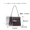 Nova bolsa de ombro elegante e versátil de 2026, clássica e única, perfeita para o dia a dia, com grande capacidade e design quadrado feita de couro genuíno