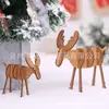 Ciervos Navideños Manualidades Ensambladas Adornos Grabado Láser Manualidades de Contrachapado DIY Decoraciones Navideñas de Madera