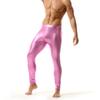 Ropa interior nueva para hombre, pantalones deportivos brillantes, pantalones clásicos con estampado metálico, malla transpirable, moda nacional, ajustados, elásticos, pantalones de otoño