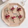 Estilo Floresta Fresco Estilo Coreano Flor Seca Eterna Mini Decoração de Parede Pendente de Parede Pequeno Buquê Enfeites Enfeites para o Dia dos Namorados Chinês