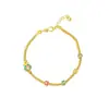 Pulsera Shajin de Vietnam Marea Nacional Gota de Aceite Bolsa de la Fortuna Pulsera de Paz y Alegría Estilo Femenino Estilo Lujo Ligero Joyería sin Decoloración a Largo Plazo