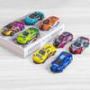 Coche de Juguete para Niños Impulsado por Inercia Coche de Carreras Sonido y Luz Coche de Retroceso Juguetes para Niños de Preescolar 3-4 Estaciones