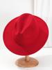 Chapéu Alto Ocidental de Feltro Macio para Homens e Mulheres, Chapéu Top Coração de Pêssego, Chapéu Top Plano, Chapéu Bola de Aba Larga, Chapéu de Sol