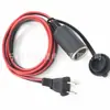 Cable de alimentación americano de dos conductores enchufe calibre US cable de alimentación hembra para encendedor de cigarrillos de coche enchufe US dos pequeñas piezas de cola de pato