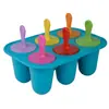 Molde para Paletas de Hielo Infantil con Forma de Flor de 7 Agujeros de Silicona para Uso Doméstico, Lindo Molde Casero para Helados, Caja Creativa para Suplementos Alimenticios