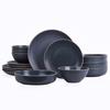 Juego de Vajilla de Cerámica de Amazon Platos Tazones Tazas Platos Azules Juego de 12/16/18 Piezas Venta al por Mayor