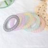 Anillo para el cabello con forma de teléfono transparente de gran tamaño, estilo coreano, cuerda para el cabello de color gelatina, banda de goma sencilla para el cabello, accesorios para el cabello