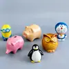 Molde de Yeso Cerámico Animal de Dibujos Animados Búho Lechón Pingüino Elefante Villano Doraemon Molde de Relleno Cerámico
