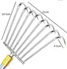 Accesorios para Poste de Red Rastrillo Universal de Acero Inoxidable, Gancho Toona para Hoz, Cabeza de Horquilla de Pesca, Rastrillo para Maleza Acuática de Pesca al Aire Libre