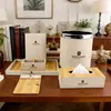 Suministros de Hotel de Cuero Personalizados, Accesorios de Baño para Habitaciones de Huéspedes, Consumibles para Cepillos de Dientes, Dispensadores de Pañuelos y Bandejas con Diseño de Cuero Personalizado
