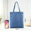 Bolsas de lona personalizadas con bloques de color para eventos corporativos, ferias comerciales, regalos promocionales, bolsas de compras y campañas de reclutamiento en campus.