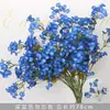 Flores Artificiales Azul Niebla Flores de Seda para Boda Flores para Salón de Bodas Crisantemo Rico Hortensia Peonía Serie Azul Niebla