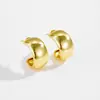 Andy Wen Comercio Exterior Transfronterizo Personalizados Pendientes en Forma de C Pendientes Brillantes para Mujer Pendientes Elegantes Versátiles para Otoño e Invierno