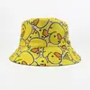Sombrero de Pescador Reversible con Estampado de Animales de Dibujos Animados para Hombres y Mujeres, Sombrero de Sol con Protección Solar, Sombrero Tipo Cubo de Moda para Exteriores para Primavera y Verano