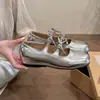 Sapatilhas de balé, sapatos Mary Jane retrô franceses, confortáveis para os pés, com um aumento interno de 5 cm de altura, adequados para primavera e outono, estilo coreano, sapatos baixos de sola macia
