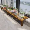 Ensanchamiento de Alféizar de Ventana de Balcón, Soporte de Flores Colgante Anticorrosión, Florero de Jardín de Madera Maciza de Pie Alto y Bajo