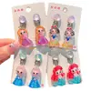 Pendientes para Niños de Nuevo Estilo, Clips para Orejas para Niñas Sin Perforaciones, Accesorios para Orejas de Oso de Dibujos Animados, Joyería Dulce de Princesa, Pendientes para Niñas Pequeñas