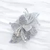 Nuevos Exquisitos Brillantes Pedrería Multicolor Doble Flor Parches de Tela Decoraciones para Zapatos Hebillas de Zapatos Accesorios para Bolsos Accesorios Decorativos Venta al por Mayor