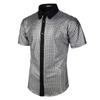 Camisa Formal 2025 Camisa de Botão com Lantejoulas Exportação Transfronteiriça Festa Disco Anos 70 Fantasia Cosplay