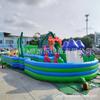 Castillo Inflable para Niños Pvc Uso Doméstico Doble Tobogán Exterior Mediano y Grande Combinación de Escalada Tobogán Castillo Naughty