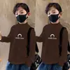 Y2579 # 2025 Nueva Camiseta Térmica de Manga Larga para Niños Primavera y Otoño Camiseta Base de Cuello Medio Alto para Niños Top Elegante para Niños