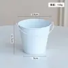 Porta Lápices Creativo Decorativo de Lata Colorida, Cubo para Flores Suculentas de Plantas Verdes de Balcón, Organizador de Brochas de Maquillaje de Escritorio