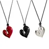 Corea del Sur Reinna Collar Colgante Amor Irregular Cadena para Suéter Ajustable Deslizante Nicho Dulce Fresco Accesorios Versátiles