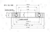 Cojinete de Giro con Engranaje Externo Rodamiento para Máquina Pinza de Troncos Rodamiento Giratorio Plato Giratorio Industrial Equipo Mecánico Automatizado Soporte de Rodamiento de Base