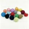 Botones de Hilo de Ganchillo Hechos a Mano Multicolor al por Mayor para Suéteres, Tejidos y Chaquetas Estilo Chanel Botones Decorativos