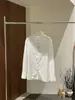 HOO Camisa Versátil para o Trabalho Outono Feminina Estilo Francês de Alta Qualidade Gola Espinha de Peixe Caimento Solto CSA831