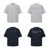 Camiseta de Manga Corta Casual Urbana Versátil Estilo Americano con Estampado de Letras Rumei para Hombres y Mujeres, Top Sencillo Holgado de Media Manga para Verano