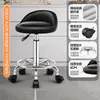Taburete de bar, silla giratoria de altura ajustable, taburete redondo con ruedas, adecuado para salones de peluquería, laboratorios y salones de belleza