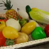 Frutas Simuladas, Frutas y Verduras de Plástico, Manzanas, Durian, Melón Cantalupo, Plátanos, Naranjas, Limones, Decoración para Gabinete de Refrigerador