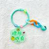 Llavero de Color Caramelo Lindo Campana de Ráfaga de Suerte Color Amor Accesorios DIY Colgante de Bolsa Fiesta Estudiantil