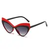 Nuevas Gafas de Sol Retro Cat-Eye con Bloques de Color Exagerados, Estilo Hip-Hop y Diseño Único para Fiestas y Reuniones