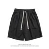 2024 verão comércio exterior novos homens cor sólida esportes casuais shorts estilo Hong Kong calças largas masculinas plus size