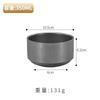 Retro 304 aço inoxidável Rice Bowl dupla camada isolado tigela de sopa louça velha floco de neve areia cozinhar tigela pequena coreana