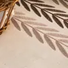 Mantel rectangular resistente a salpicaduras con aspecto de lino, patrón bordado y bordes con borlas, elegante cubierta para mesa de comedor para el hogar, cocina, fiesta, vacaciones y decoración de restaurante, suministro directo de fábrica listo para enviar