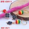 Peluca Rastas Joyería Pasador Hebilla para el Cabello Accesorios para el Cabello Trenzado de Niñas Aleación Goteo de Aceite Colgante de Trébol de Cuatro Hojas