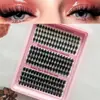 Cílios postiços transfronteiriços pálpebra única pálpebras inchadas fixador morto camadas inclinadas voando cílios mestiços Amazon DIY comércio exterior