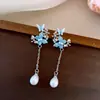 Pendientes de Plata con Flecos Geométricos Elegantes de Lujo Accesible de Alta Gama 2025 Pendientes Nuevos Pendientes de Diseño de Nicho